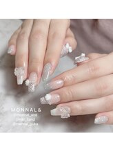 モナールアンド(MONNAL&)/大人かわいいチェックネイル♪