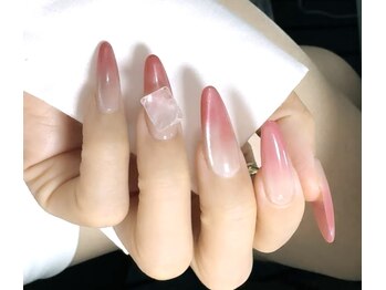 クイーンネイル 新宿(Queen nail)/チップ長さ出し　デザイン放題