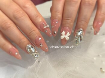 エンネイル(Ennail)/韓国風ストーン埋め尽くしネイル