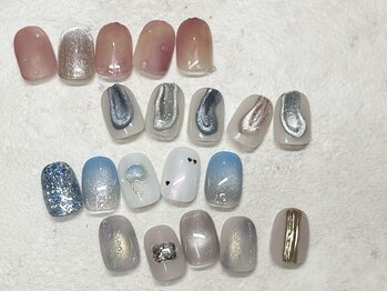 アンドヴァ ピヴォクロス店(Andova)の写真/【Andova PIVOT CROSS店☆】イベントにも映えるネイルや季節のトレンドネイルも【ダイヤモンドフラッシュ】