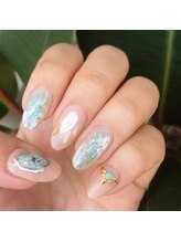 ネイルサロン ジュネイル(NAIL SALON JUNAIL)/ターコイズ×ヌード