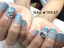 ネイルトリート 茨木駅前店(NAIL TREAT)/細フレンチ♪
