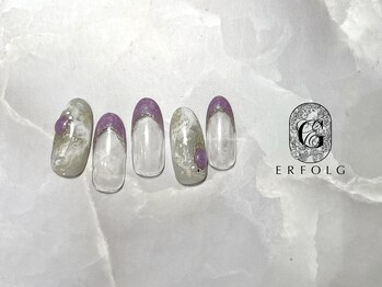 エアフォルク 銀座(ERFOLG)/パープルフレンチ×ニュアンス