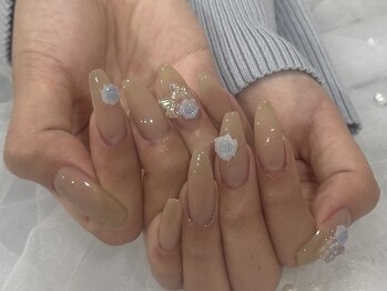 アミル(amiLe)/ベージュ×ブルーローズ☆