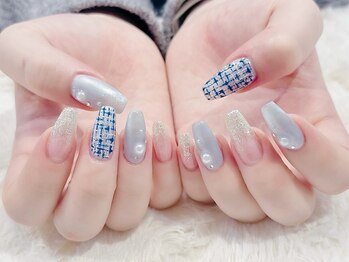 ラルネイル 大宮(Lull. nail)/＃ツイードネイル