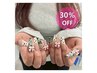 【30％OFF】★チップ長さだし★＋フルアート　¥15,500 ⇒ ¥10,850