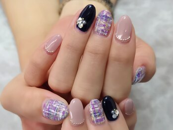 ネイルサロン シェル(Nail Salon SHELL)/ツイードネイル★