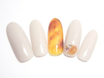 ワンネイル(ONE NAIL)/＃べっ甲＃ストーン＃シンプル