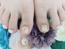 ディーネイル 天王寺(D-nail)/【小山】春Footフラワーネイル♪