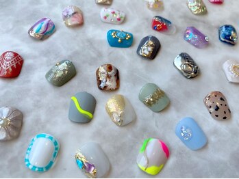 クラブ(C.R.A.B)/フットネイル　親指１本アート