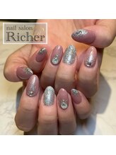エスフィーネイルサロン リシェル(Esfy nailsalon Richer)/キラキラピンクネイル
