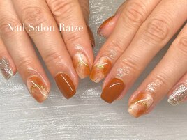 カフェオレっぽネイル【¥8,800】