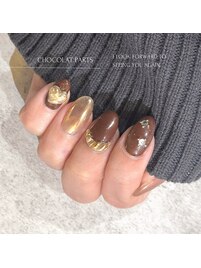 かっこいいバレンタインネイル