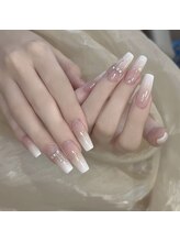 クイーンネイル 新宿(Queen nail)/長さ出し　ベイビーブーマー