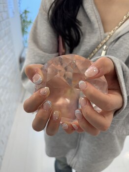 ジューシーネイル 天神店(Juicynail)/ツイードフレンチネイル