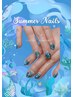 【7～8月限定オフ込み！】Summer Nails/海ネイルなど/夏色ネイル　¥7800