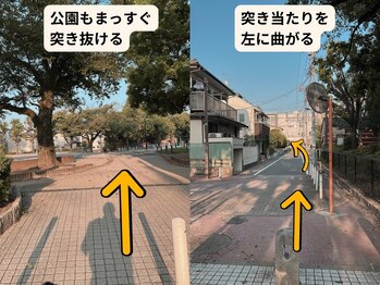 シゼン(Shizen)/【道順】平和公園を突き抜けます