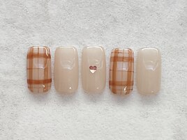 シンプル×秋ネイル
