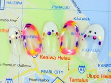 ネイルサロン エスビー(Nail salon SB)/ホワイトフレンチ×POPピ-コック