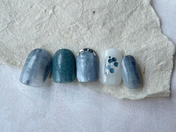 アイネイルズ 梅田店(I nails)/もやもやニュアンスチェック