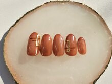 ネイルサロン フローリア(nail salon Florir)/ブラウンシンプルネイル
