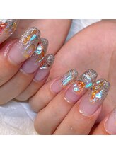 シュシュ(Chou chou)/パーツが可愛いうるうるネイル