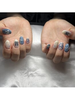 レディスペネイル ノマエ 名駅店(Redispe nail nomae)/リボンネイル