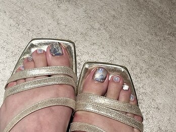 プロモート 岡山城下店(Promote)/紫陽花フットネイル 【岡山】