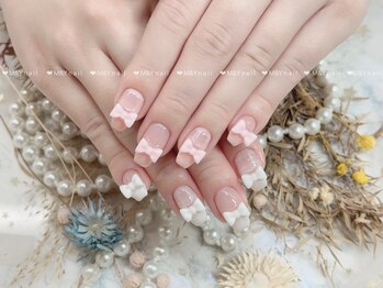 エムアンドワイ 秋葉原店(M&Y)/リボンネイル/パラジェル