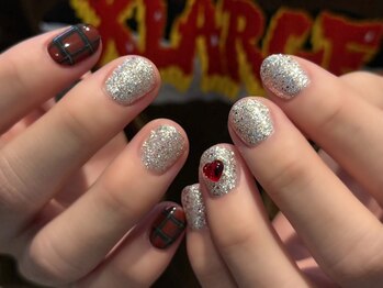 ローラン(LORAN)/チェック柄×グリッター