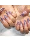 【美爪育成】長さ出し＋アート