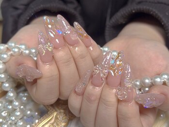 モアネイル 新宿/キラキラネイル/持ち込み/新宿