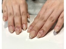 プッティ(Putti)/ラメフレンチ×ピンクハート