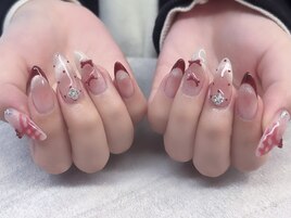 赤色推しネイル♪