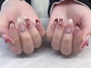 赤色推しネイル♪