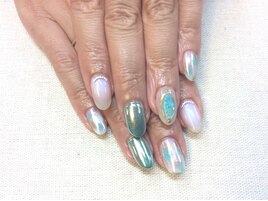 NO-42 ミントミラーネイル