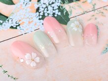 ダッシングディバ エキュート 立川店(DASHING DIVA)/３D桜グラデーションネイル