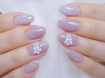 お花 マグネットネイル