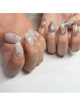 ネイルスペース ジェイズ ピンキー(NAIL SPACE J's PINKY)/アシメネイル