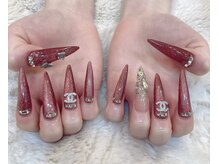 エスフィーネイルサロン ブリーユ(Esfy nailsalon Brille)/赤マグネットネイルわ