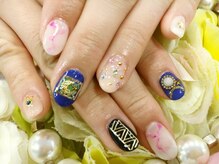 ネイルサロン 爪吉/クールな大理石アート♪