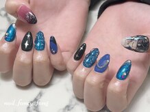 ネイル ファンシーファング(nail_fancy_fang)/痛ネイル×キルティング