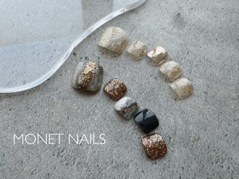 モネネイルズ(MONET NAILS)の写真/シンプル～最旬トレンドアートまで◎フットネイルでサンダルが似合うおしゃれな足先を演出します★