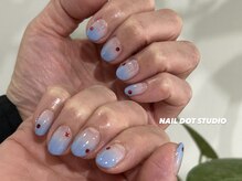 ネイルドットスタジオ 堺筋本町(NAIL DOT STUDIO)/ミャクミャクグラデーション
