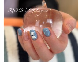 てるてる坊主ネイル