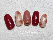 シーシーネイルサロン 池袋(C.C.Nail salon)/秋ネイル/ブラウン/ニュアンス