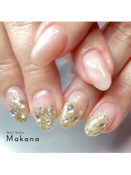 マカナ(Makana)/イエローゴールドラメグラデ
