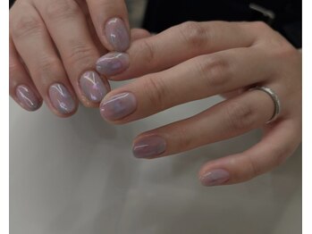 ハンドワークネイル(handworknail)/インクで絵画ネイル