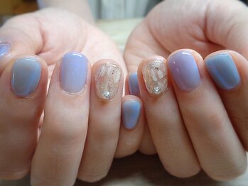 アミュリー ネイル アトリエ(Amury nail atelier)/オーロラ シアー シェル 大人