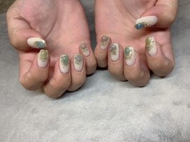 カラフルビジューネイル☆